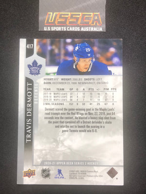 2020-21 Upper Deck Extended Series #417 Travis Dermott - Toronto Maple Leafs