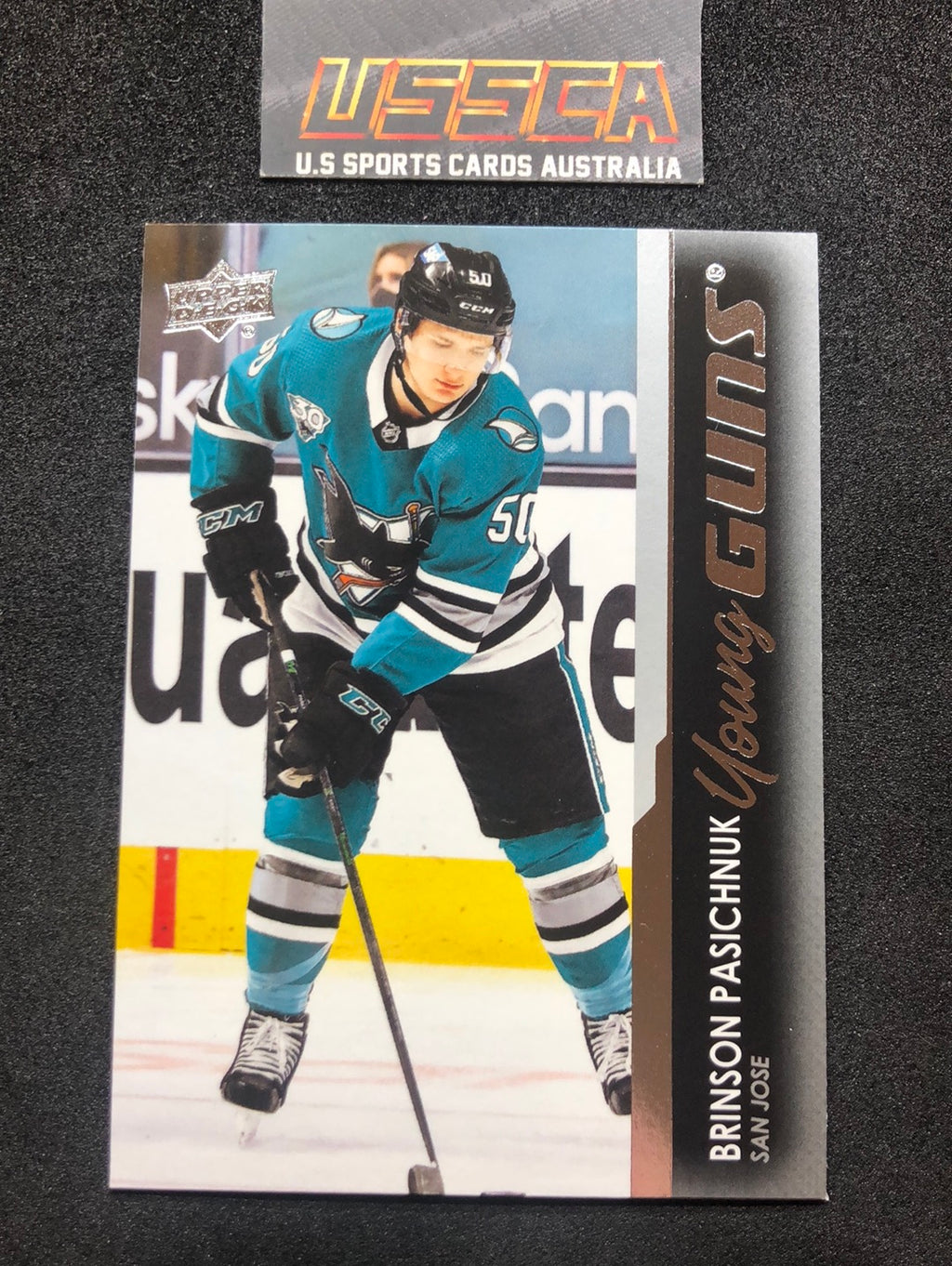 2021-22 Upper Deck Series One #220 - Young Guns - Brinson Pasichnuk - San Jose Sharks