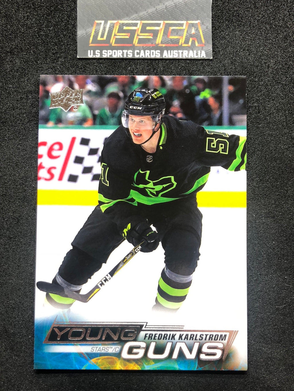 2022-23 Upper Deck Series One #229 - Young Guns - Fredrik Karlstrom - Dallas Stars