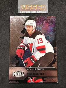 2020-21 Upper Deck Skybox Metal Universe - [Base] #100 - Nico Hischier - New Jersey Devils