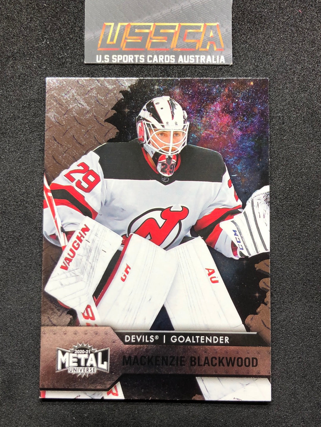 2020-21 Upper Deck Skybox Metal Universe - [Base] 42 - Mackenzie Blackwood - New Jersey Devils