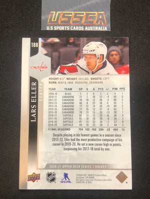 2020-21 Upper Deck Series 1 - Base #188 - Lars Eller - Washington Capitals