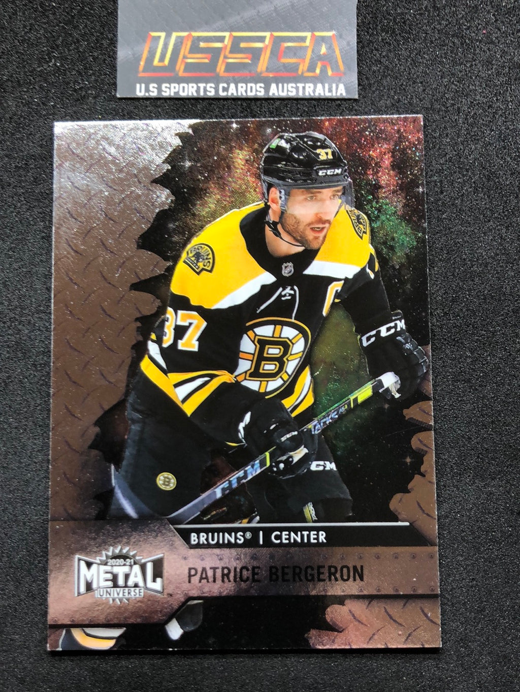 2020-21 Upper Deck Skybox Metal Universe - [Base] #38 - Patrice Bergeron - Boston Bruins