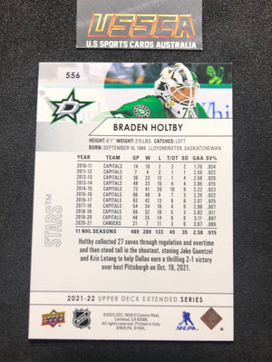 2021-22 Upper Deck Extended Series #556 Braden Holtby - Dallas Stars