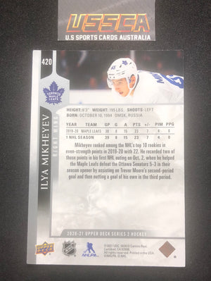 2020-21 Upper Deck Extended Series #420 Ilya Mikheyev - Toronto Maple Leafs