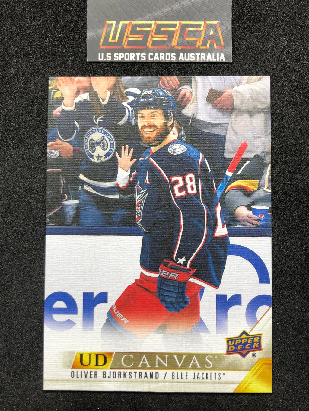 2022-2023 Upper Deck Series One  #C25 - UD Canvas - Oliver Bjorkstrand - Columbus Blue Jackets