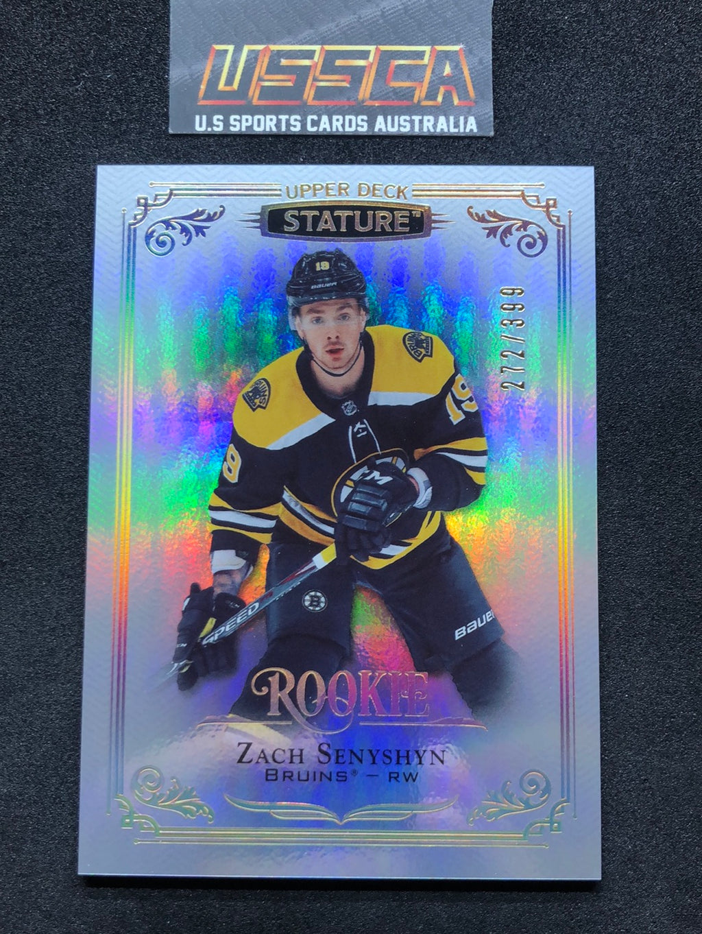 2019-20 Upper Deck Stature Hockey - [Base Rookie] #179 - 272/399 - Zach Senyshyn - Boston Bruins