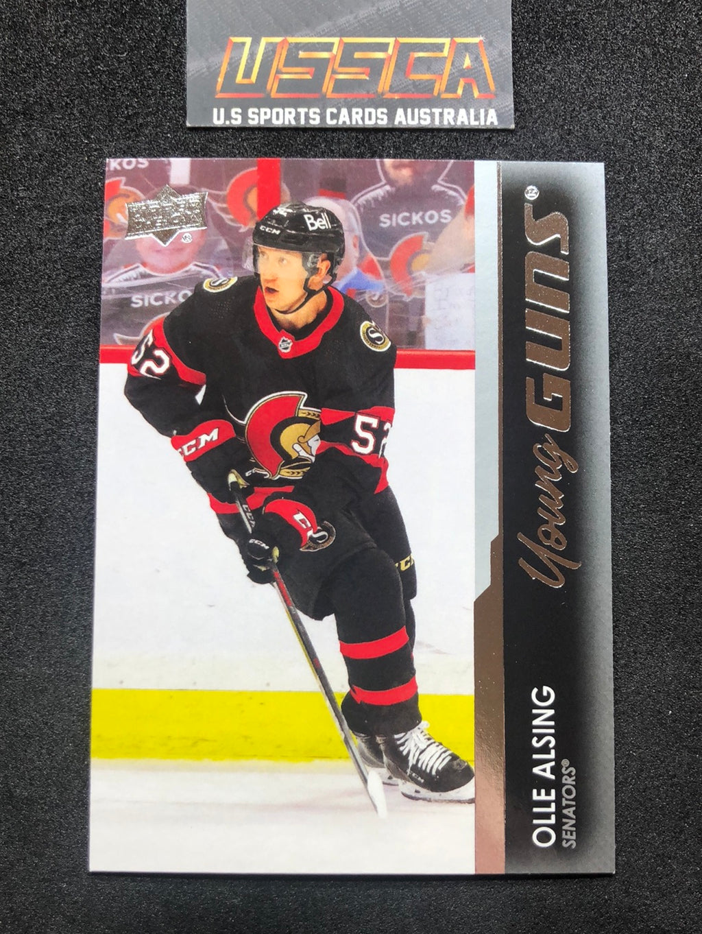 2021-22 Upper Deck Series One #203 - Young Guns - Olle Alsing - Ottawa Senators