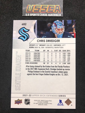 2021-22 Upper Deck Extended Series #682 Chris Driedger - Seattle Kraken