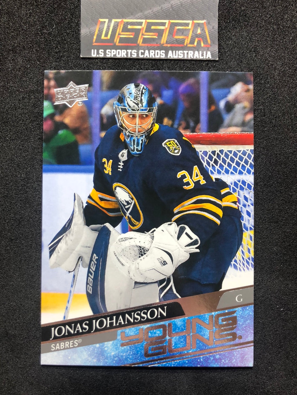 2020-21 Upper Deck Series 1  Young Guns #228 Jonas Johansson - Buffalo Sabres