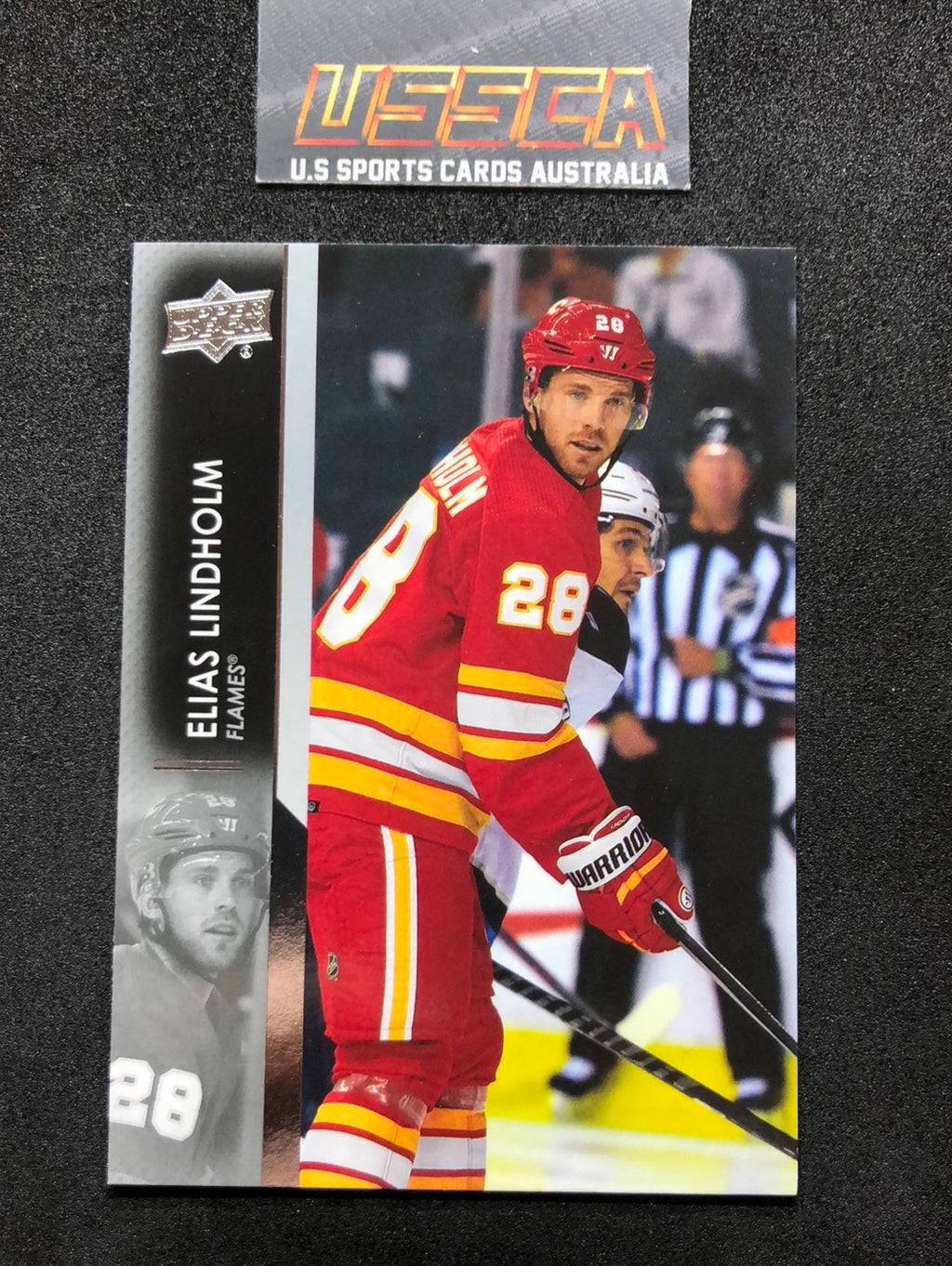 2021-22 Upper Deck Series 2 #277 Elias Lindholm - Calgary Flames