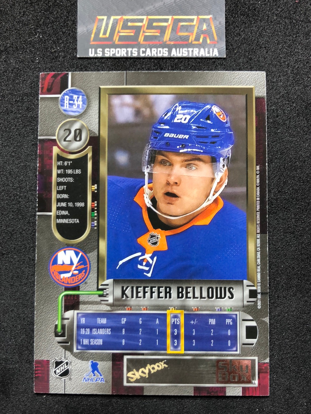 2020-21 Upper Deck Skybox Metal Universe - [1997-98 Retro] #R-34 Kieffer Bellows - New York Islanders