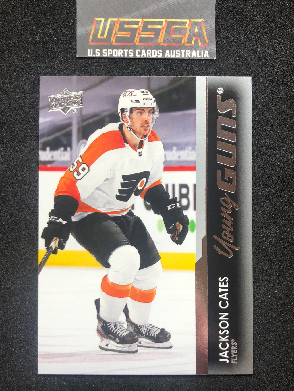 2021-22 Upper Deck Series One #238 - Young Guns - Jackson Cates - Philadelphia Flyers