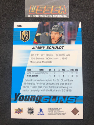 2019-20 Upper Deck Series 1 - Young Guns #212 Jimmy Schuldt -Vegas Golden Knights