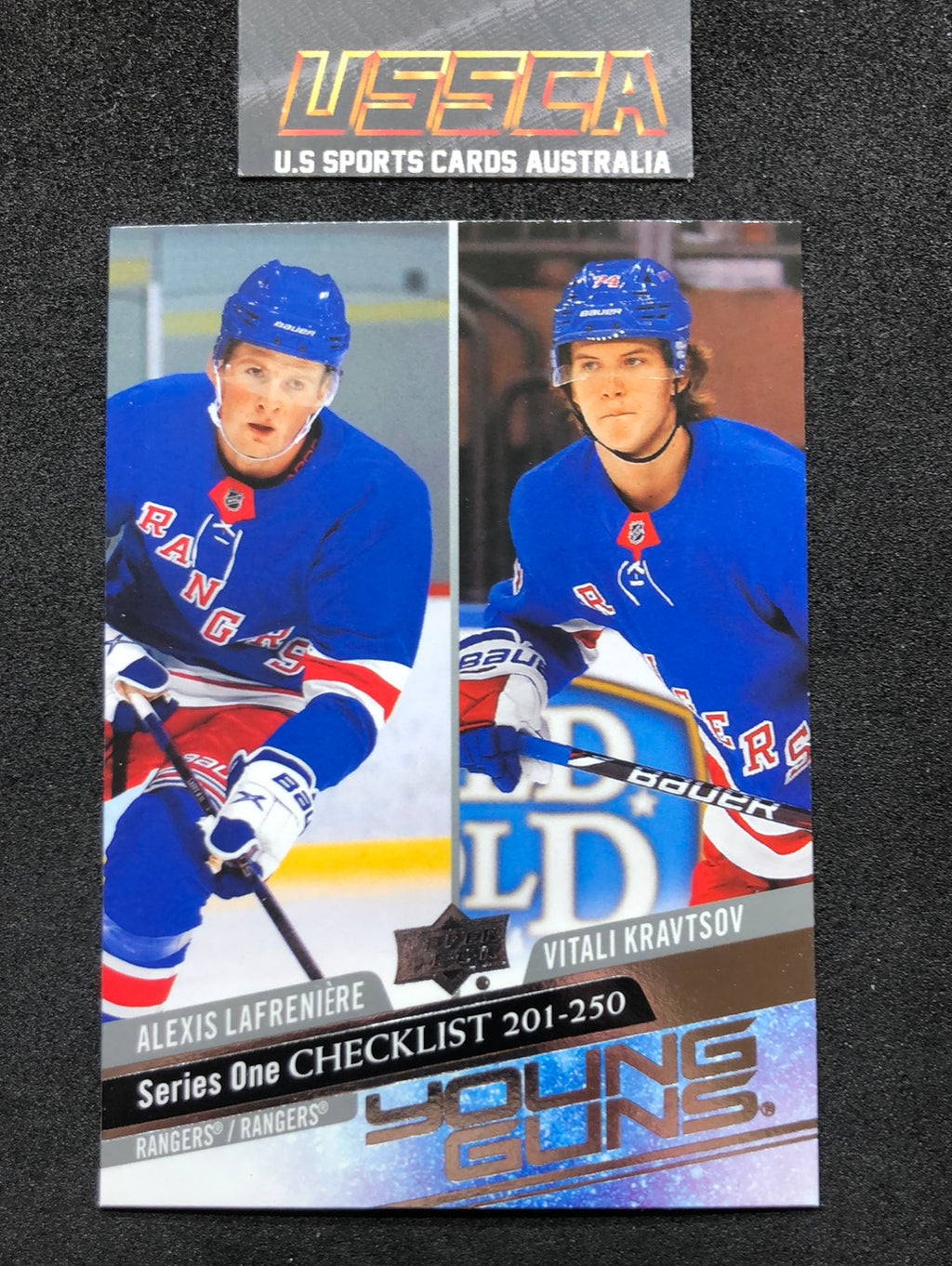 2020-21 Upper Deck Series 1 - Checklist #250 Alexis Lafreniere/Vitali Kravtsov - New York Rangers