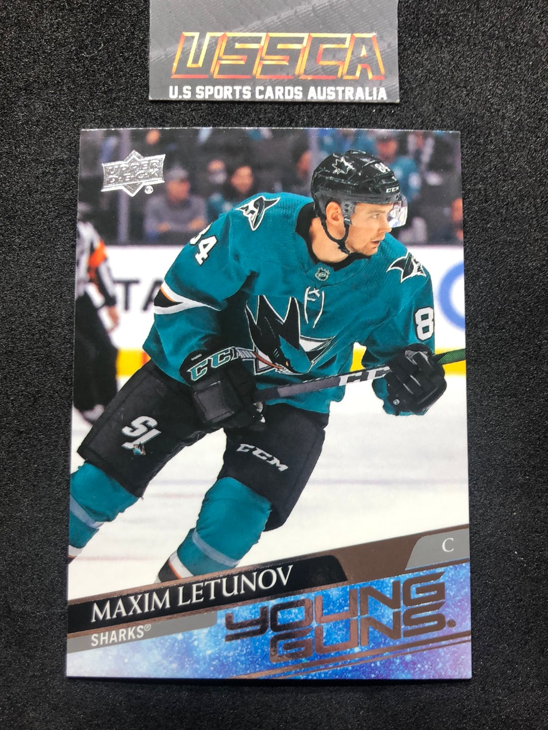 2020-21 Upper Deck Series Two #487 - Young Guns - Maxim Letunov - San Jose Sharks