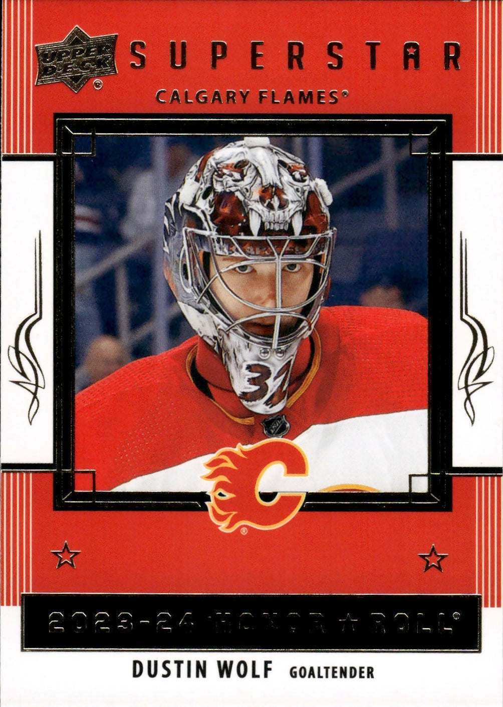 2023-24 Upper Deck Series 2 Hockey - Superstars #HR56 Dustin Wolf - Calgary Flames