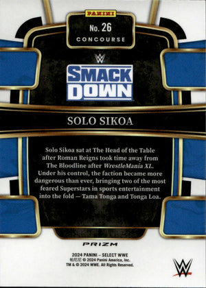 2024 Panini Select WWE - Concourse - Prizm #26 Solo Sikoa - B