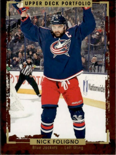 2015-16 Upper Deck Portfolio Hockey - Base #13 Nick Foligno - Columbus Blue Jackets