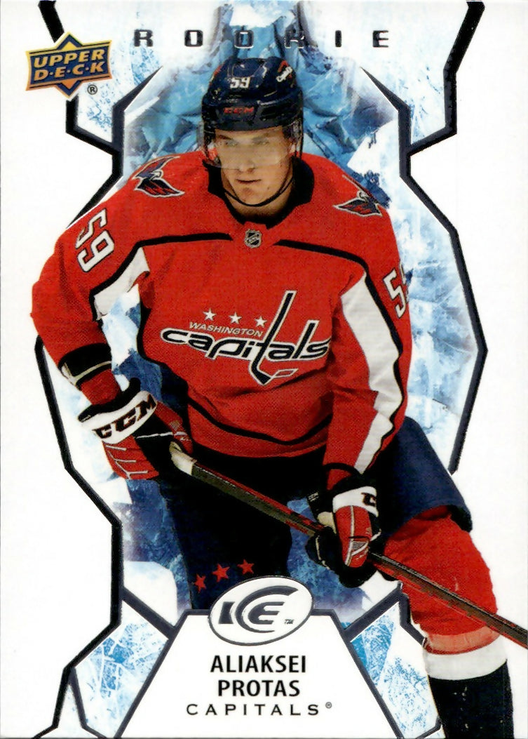 2021-22 Upper Deck Ice Hockey - Base - Rookie #133 Aliaksei Protas - Washington Capitals - A