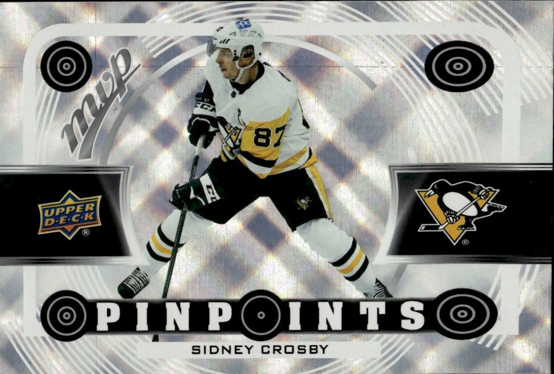 2022-23 Upper Deck MVP Hockey - Pinpoints #PP-2 Sidney Crosby - Pittsburgh Penguins