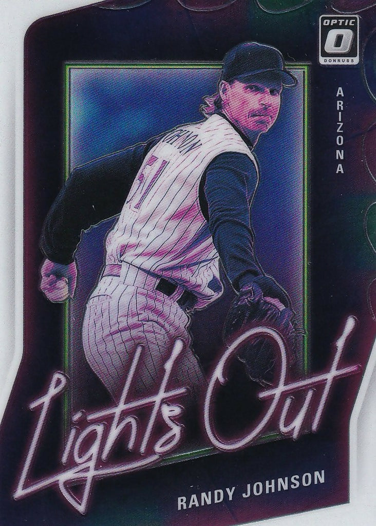 2021 Donruss Optic Lights Out #LO1 Randy Johnson Arizona Diamondbacks