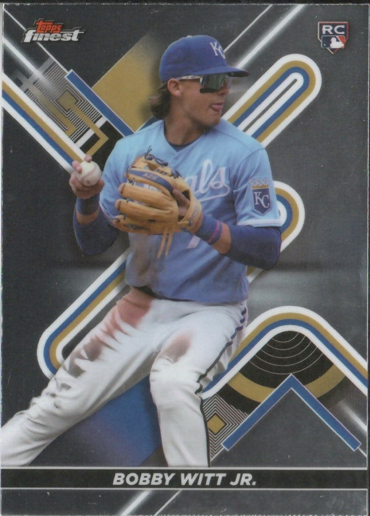 2022 Topps Finest Baseball - [Base] #62 Bobby Witt Jr. - Kansas City Royals - F