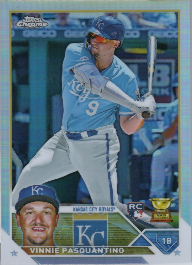 2023 Topps Chrome Baseball - [Base] - Refractor #119 Vinnie Pasquantino - Kansas City Royals - F