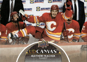 2021-22 Upper Deck Series 2 Hockey - UD Canvas #C133 Matthew Tkachuk - Calgary Flames - A