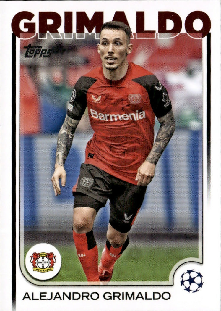 2024-25 Topps UEFA Club Competitions - Base #3 Alejandro Grimalo - Bayer 04 Leverkusen - A