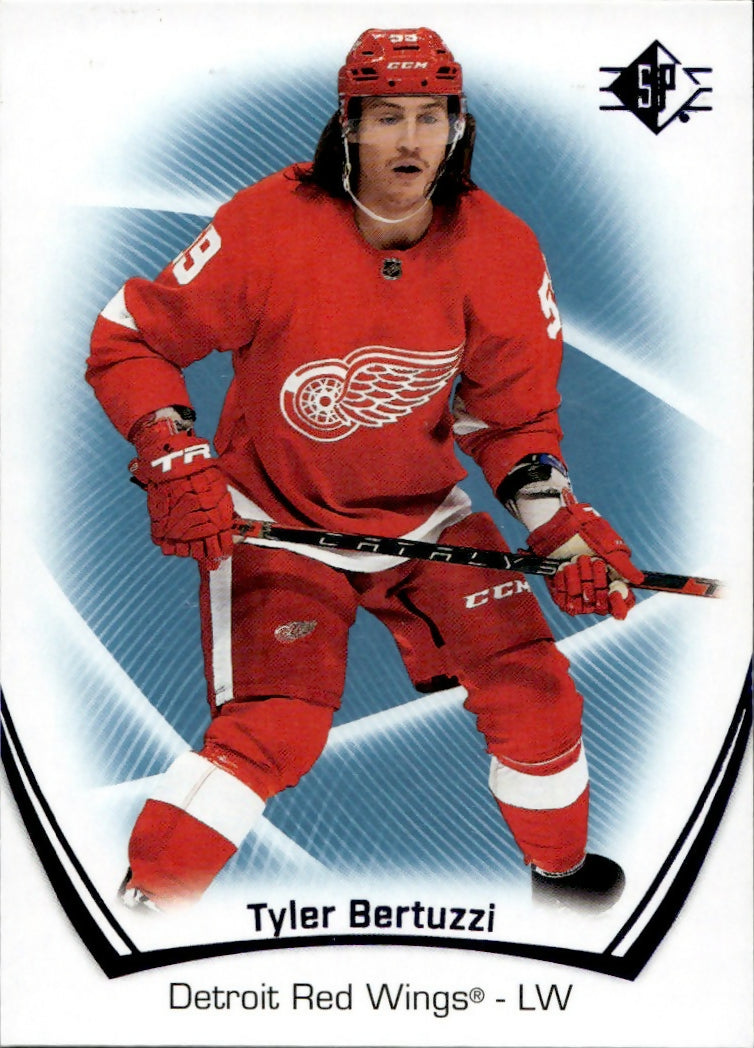 2021-22 Upper Deck SP Hockey - Base - Blue #26 Tyler Bertuzzi - Detroit Red Wings - A