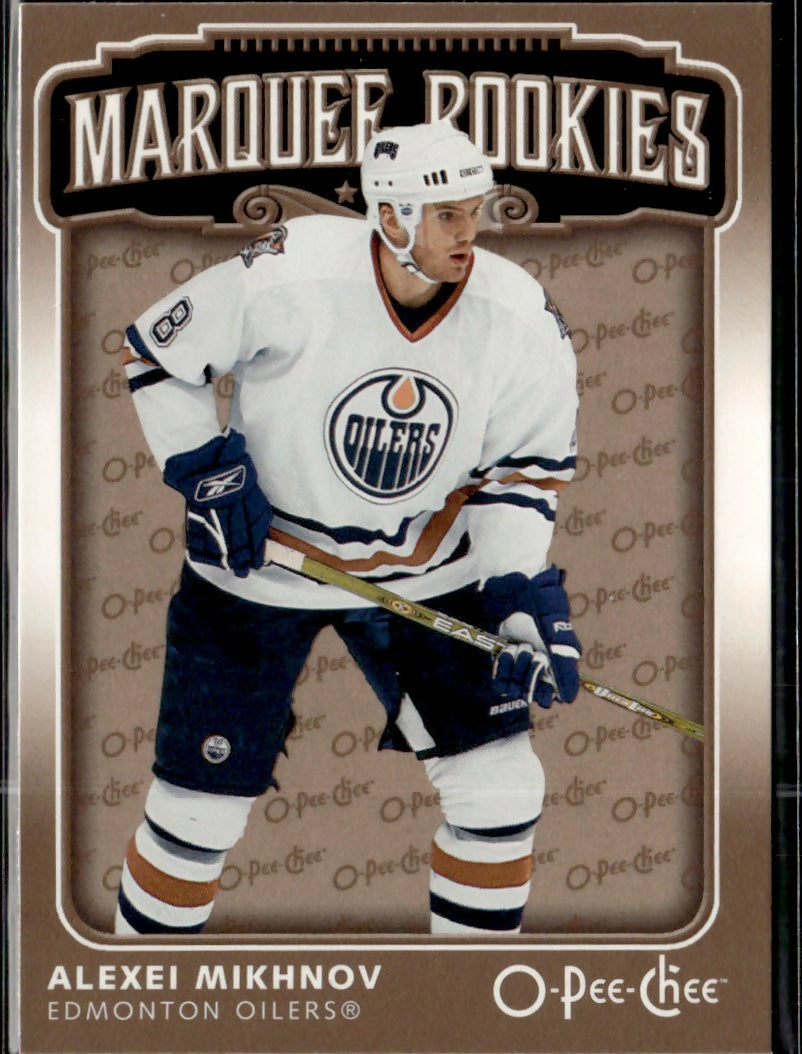 2006-07 O-Pee-Chee - Base - Marquee Rookies #568 Alexei Mikhnov - Edmonton Oilers - A