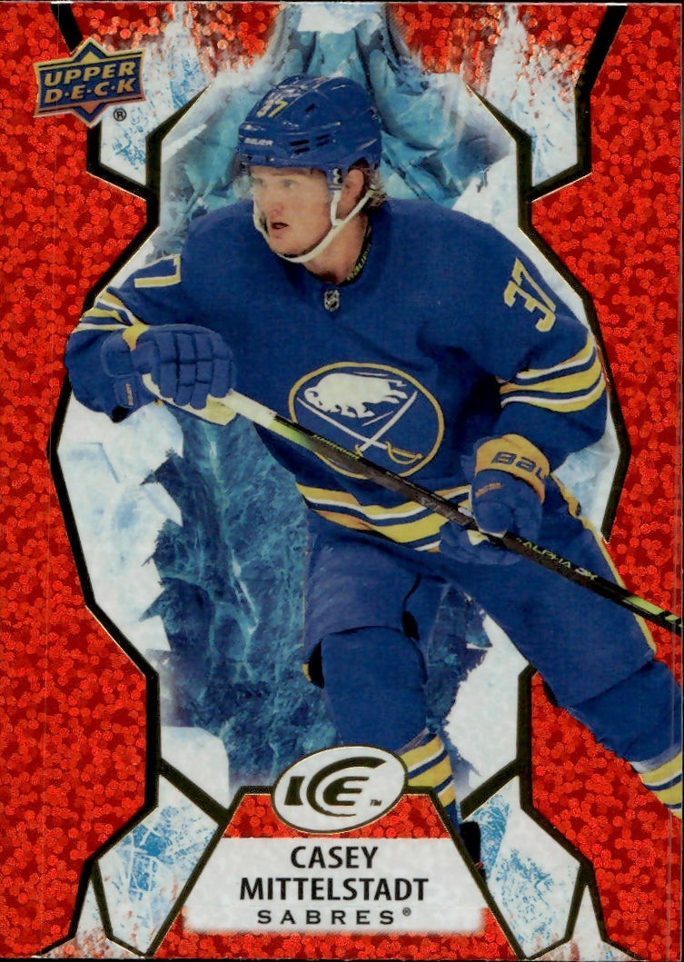 2021-22 Upper Deck Ice Hockey - Base - Orange #38 Casey Mittelstadt - Buffalo Sabres - A