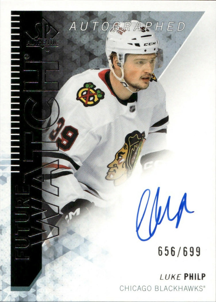 2023-24 Upper Deck SP Authentic Hockey - 2013-14 Retro Autographed Future Watch #RFWA-LP Luke Philp - Chicago Blackhawks - A
