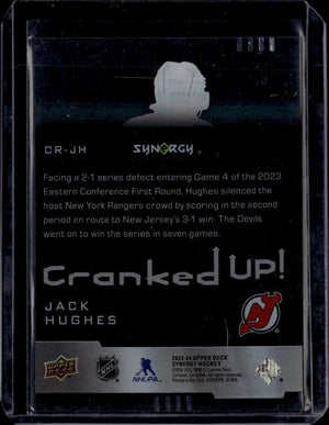 2023-24 Upper Deck Synergy Hockey - Cranked Up :849 #CR-JH Jack Hughes - New Jersey Devils - B