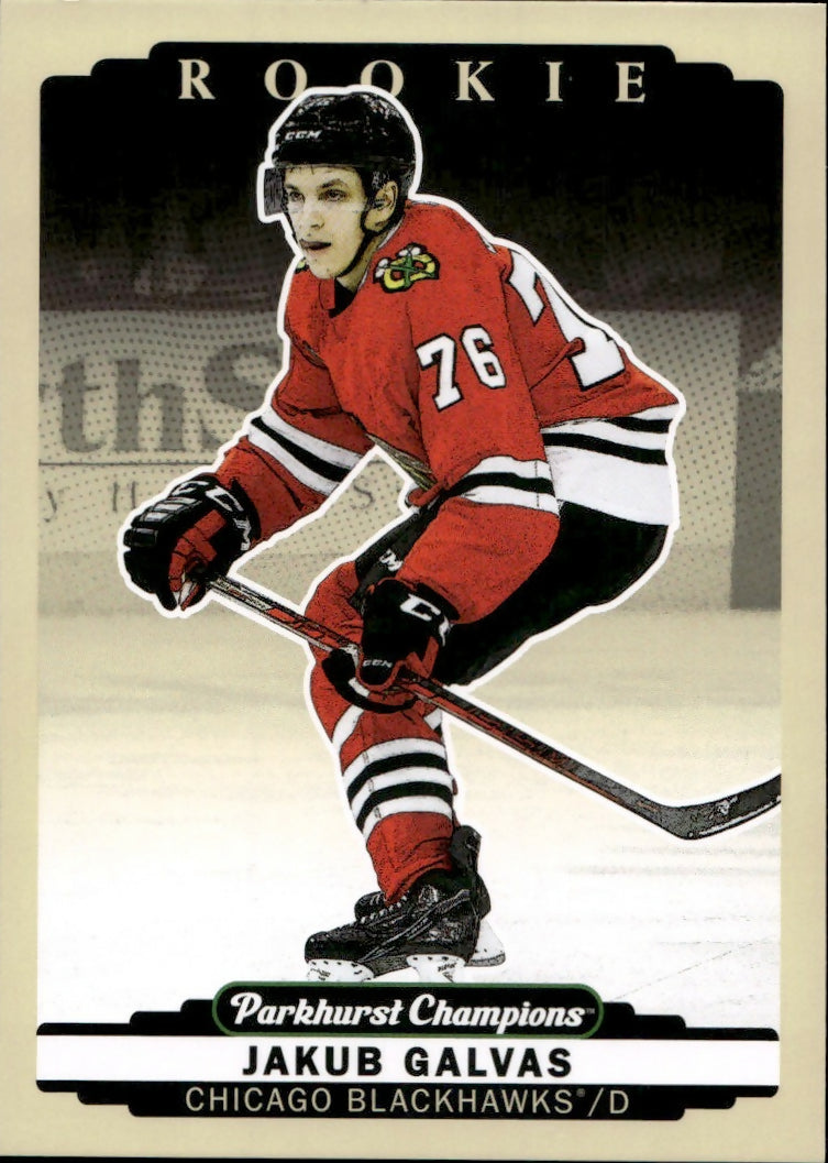 2022-23 Upper Deck Parkhurst Champions - Base #266 Jakub Galvas - Chicago Blackhawks - A