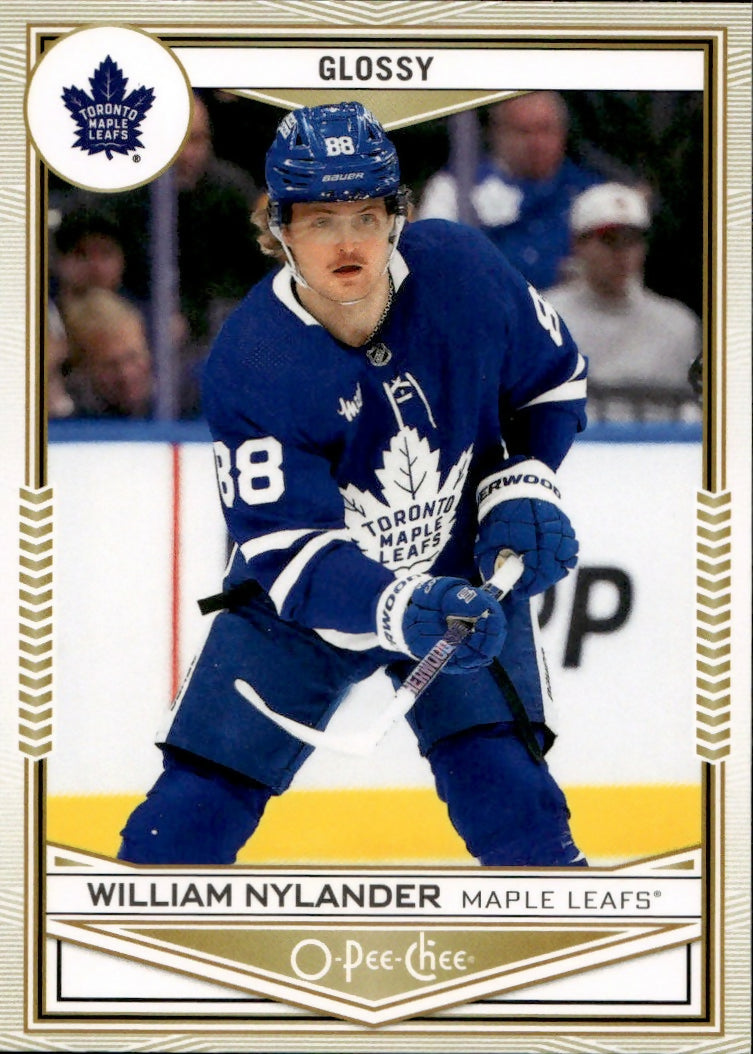2024-25 Upper Deck Series 1 Hockey - O-Pee-Chee - Glossy #OG-4 William Nylander - Toronto Maple Leafs - A