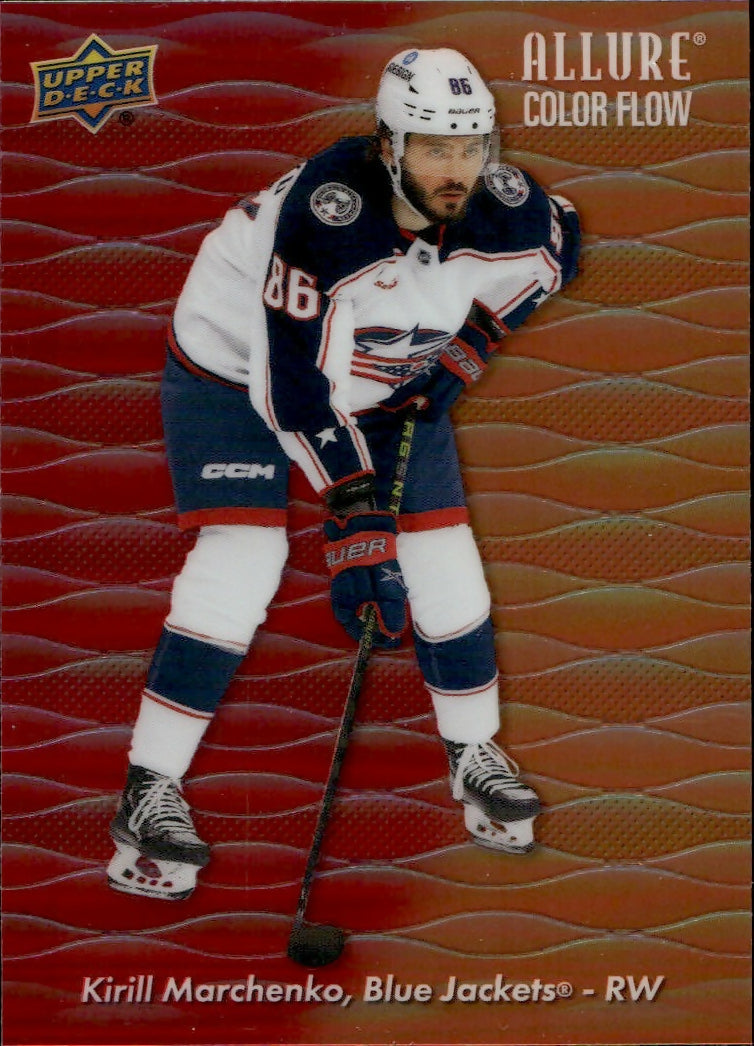 2023-24 Upper Deck Allure Hockey - Color Flow - Red-Orange Spectrum #CF-19 Kirill Marchenko - Columbus Blue Jackets - A