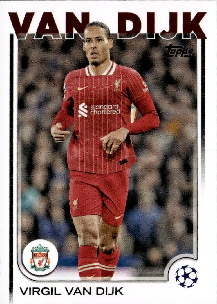 2024-25 Topps UEFA Club Competitions - Base #44 Virgil Van Dijk - Liverpool FC - A