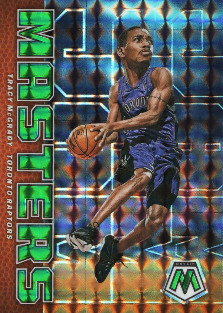 2022-23 Panini Mosaic Basketball - Masters - Prizm - Green Mosaic #16 Tracy McGrady - Toronto Raptors - A