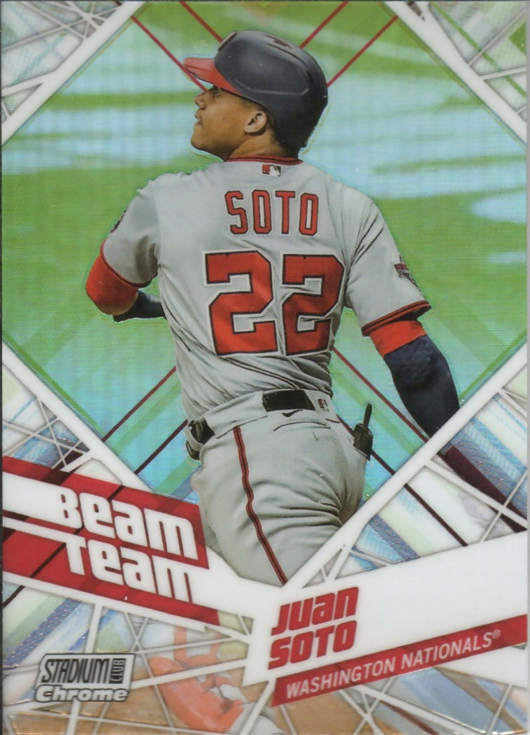 2021 Topps Stadium Club Chrome Baseball - Beam Team #BTC-13 Juan Soto - Washington Nationals - A