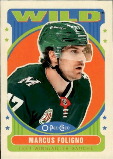 2021-22 Upper Deck O-Pee-Chee Hockey - Base - Retro #427 Marcus Foligno - Minnesota Wild