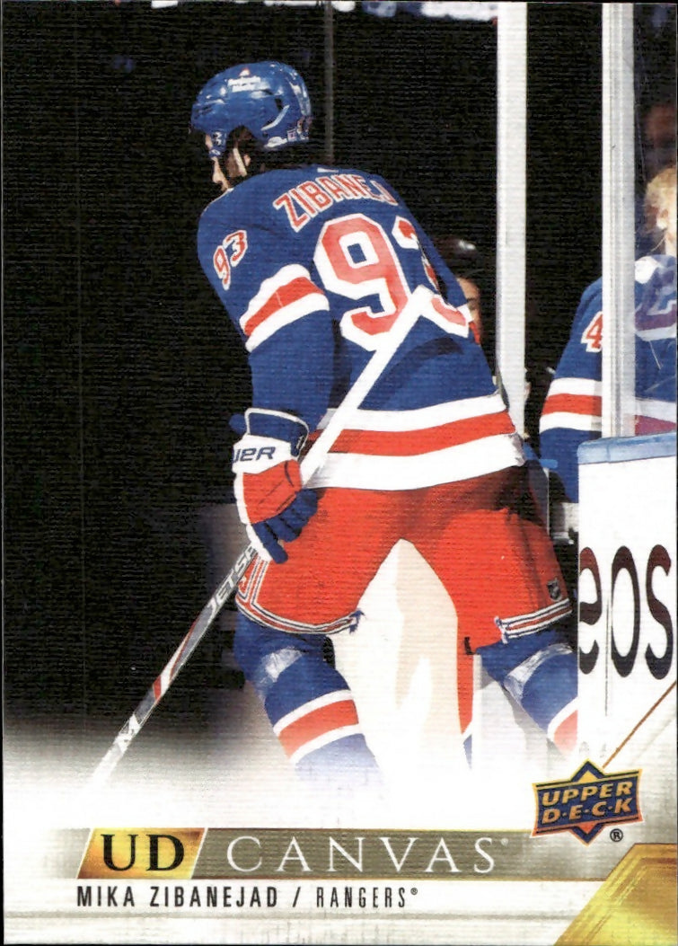 2022-23 Upper Deck Series 1 Hockey - UD Canvas #C55 Mika Zibanejad - New York Rangers - A