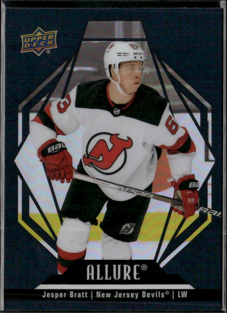 2022-23 Upper Deck Allure Hockey - Base - Black Rainbow #16 Jesper Bratt - New jersey Devils
