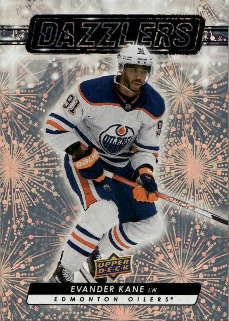 2023-24 Upper Deck Series 1 Hockey - Dazzlers - Orange #DZ-15 Evander Kane - Edmonton Oilers