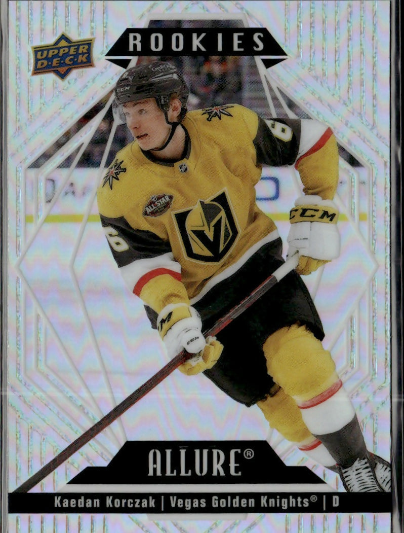 2022-23 Upper Deck Allure Hockey - Base - Rookies #123 Kaedan Korczak - Vegas Golden Knights