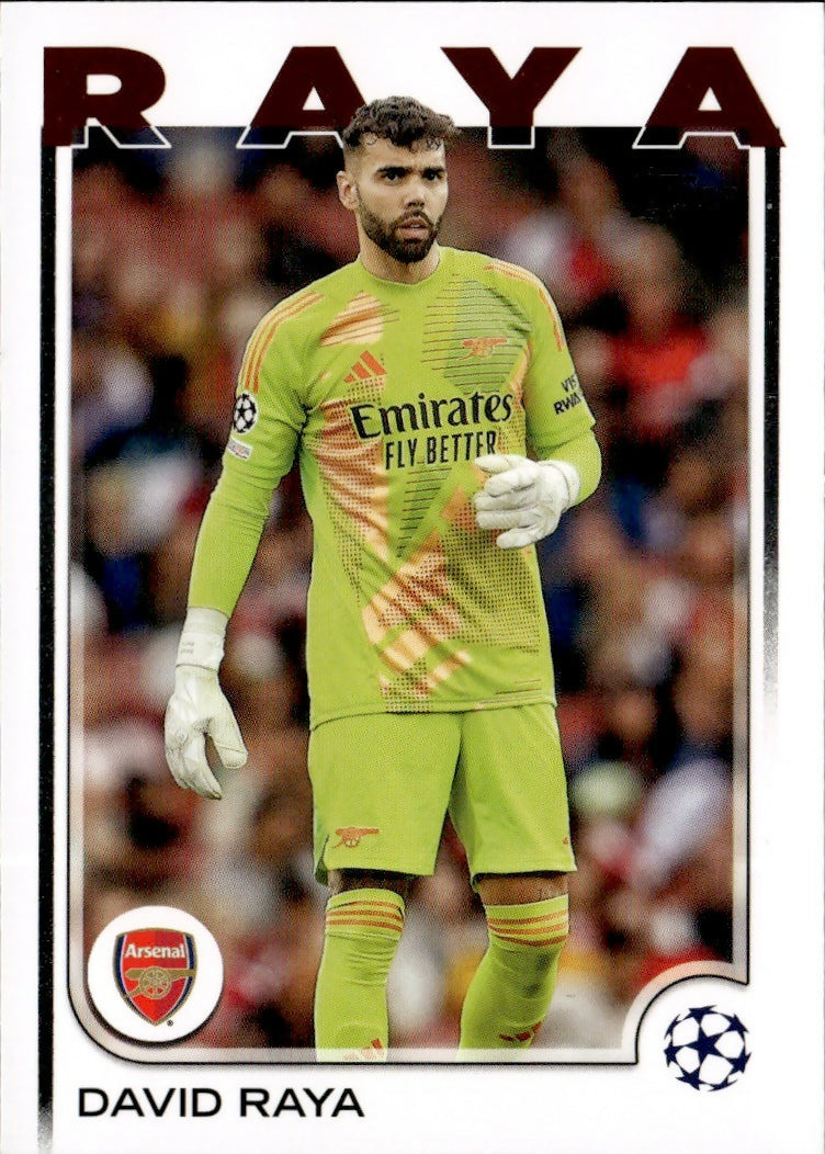 2024-25 Topps UEFA Club Competitions - Base #154 David Raya - Arsenal FC - A