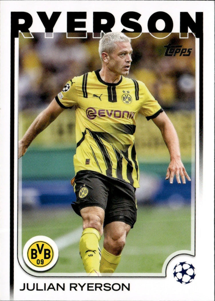 2024-25 Topps UEFA Club Competitions - Base #191 Julian Ryerson - Borussia Dortmund - A