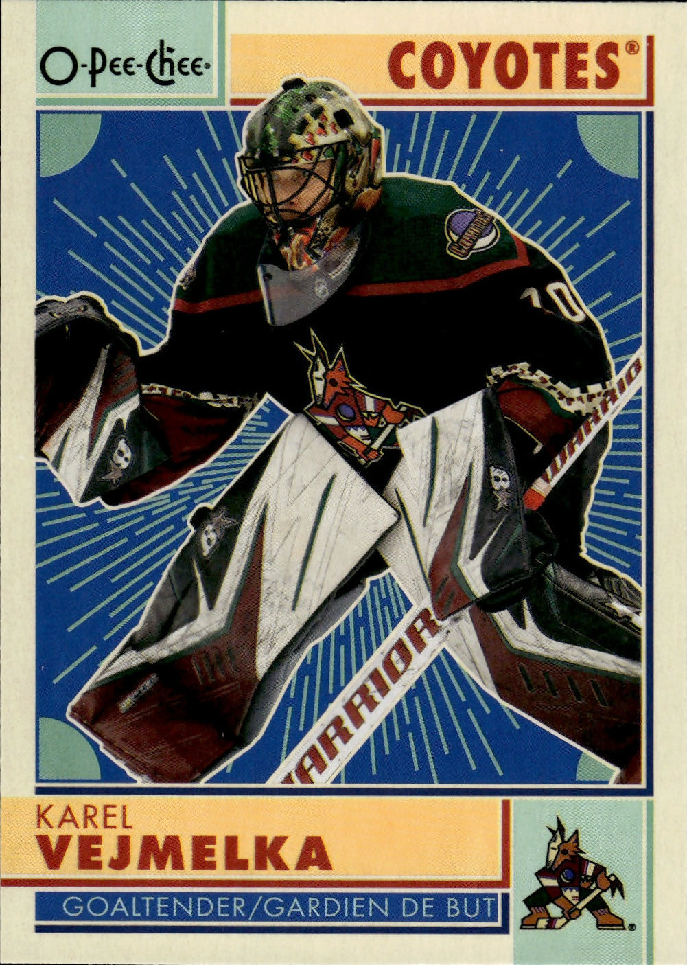 2022-23 Upper Deck O-Pee-Chee Hockey - Base - Retro #380 Karel Vejmelka - Arizona Coyotes