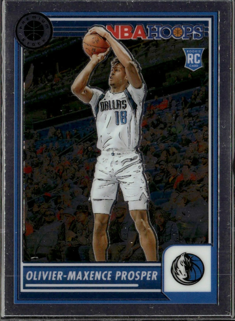 2023-24 Panini NBA Hoops Premium Stock - Base #103 Olivier-Maxence Prosper - Dallas Mavericks - A